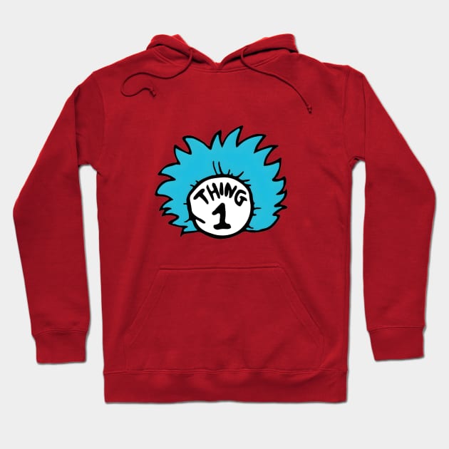 Thing 1 and thing 2 Hoodie by Space wolrd